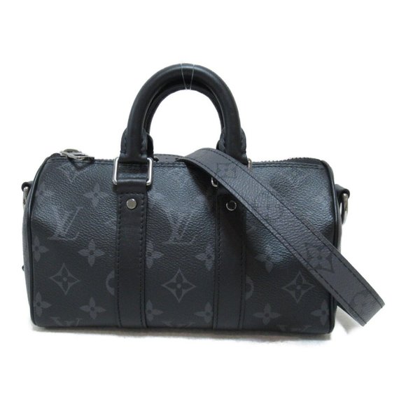 LOUIS VUITTON Keepall XS 2way Shoulder Hand Bag M45947 Monogram Eclipse Used LV - Picture 1 of 9